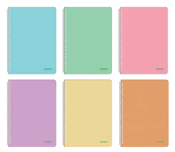 Mopak Pastel A4 Pp Kapak Spiralli Defter Çizgili 96 Yp 40060110088