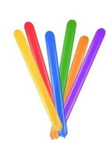 Nedi Sosis Balon Düz Karışık Renk 25"li 34858