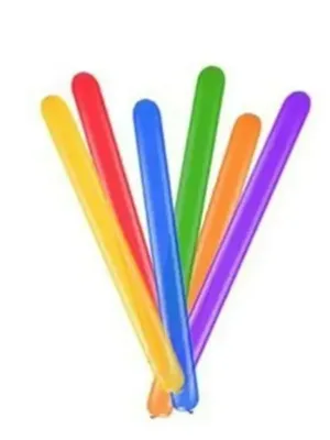 Nedi Sosis Balon Düz Karışık Renk 25"li 34858