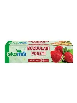 Ekomis 30x45 Cm Büyük Boy Buzdolabı Poşeti 15"li 1312337