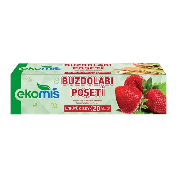 Ekomis 30x45 Cm Büyük Boy Buzdolabı Poşeti 15"li 1312337