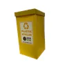 Üçgen 35x35x70 Geri Dönüşüm Kutusu Plastik Atıklar\sarı
