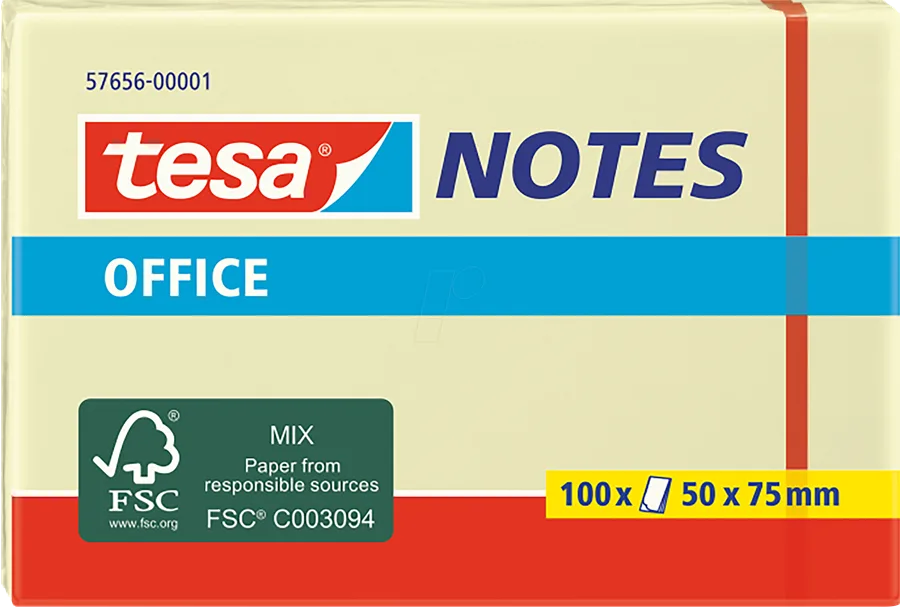 Tesa 50x75 Mm Offıce Notes Yapışkanlı Not Kağıdı 57656-00001-05