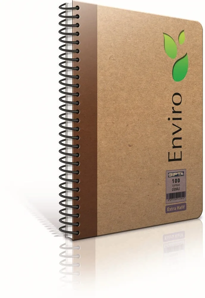 Gıpta Envıro A4 Sert Kapak Spiralli Extra Light Defter Kareli 120 Yp 3991