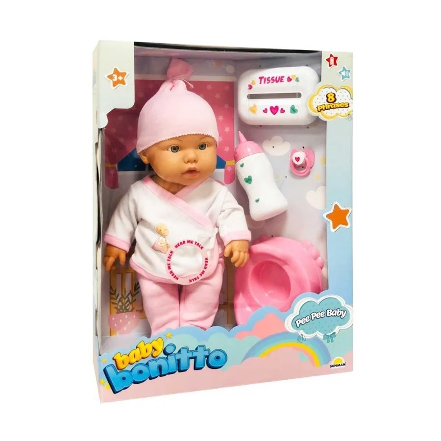 Sunman Bebelou 35 Cm Sesli Bebek Tuvalet Zamanı S00030011