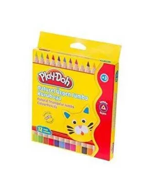 Play-doh Jumbo Üçgen Kuruboya Kalemi 12 Renk Ku008