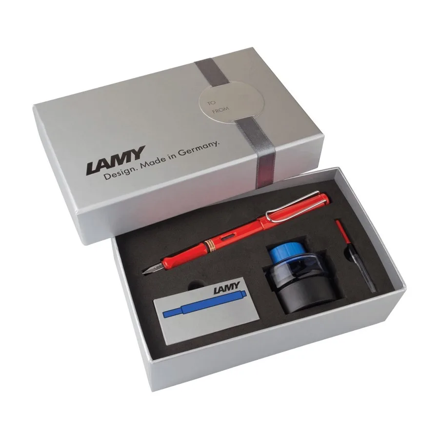 Lamy Safari Dolma Kalem+mürekkep+kartuş Kırmızı 16ds-m