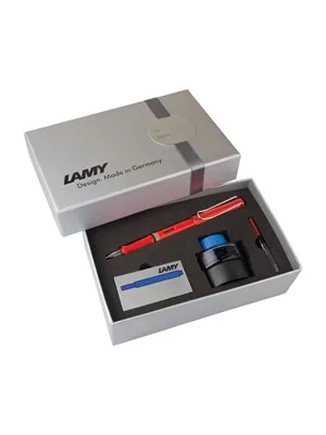 Lamy Safari Dolma Kalem+mürekkep+kartuş Kırmızı 16ds-m