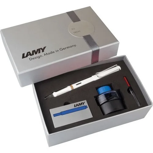 Lamy Safari Dolma Kalem+mürekkep+kartuş Beyaz 19bds-m