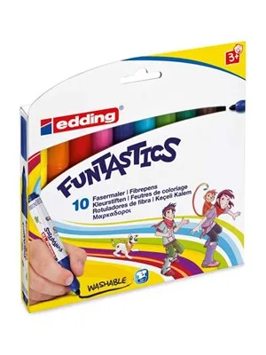 Edding Funtastıcs Jumbo Keçeli Kalem Boya 10 Renk Ed14k1099