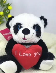 Selay 29 Cm Peluş Sabit Panda Beyaz 1023