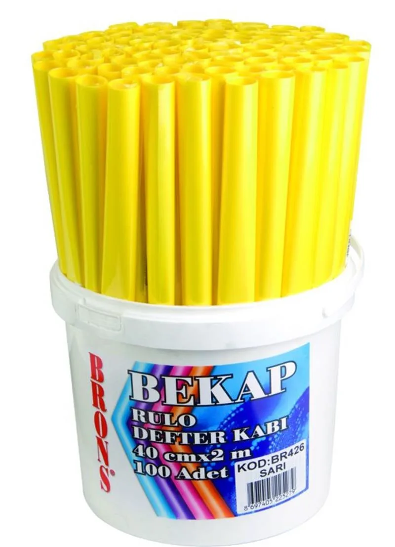 Brons 40x150 Cm Pp Rulo Kap Kağıdı Bekap Sarı Br-466