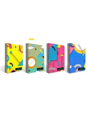 Faber Castell Pattern A4 Pp Kapak Spiralli Defter Kareli 120 Yp 5075000288