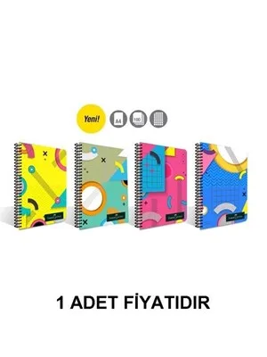 Faber Castell Pattern A4 Pp Kapak Spiralli Defter Kareli 100 Yp 5075000285