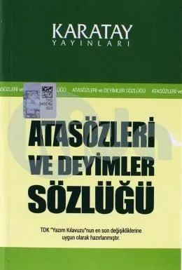 Karatay Yay.-atasözleri ve Deyimler Sözlüğü Karton Kapak 1.hamur