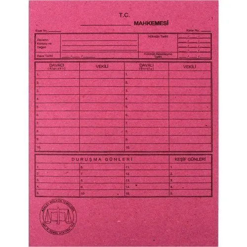 Ful 2.hamur Tam Kapak Dava Dosyası 50 Li