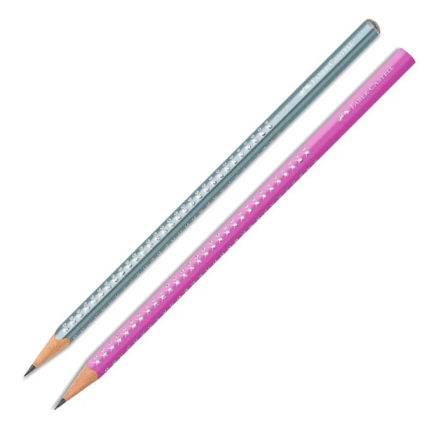 Faber Castell Grıp 2001 Kurşun Kalem Parlak Renkler Gümüş 2b