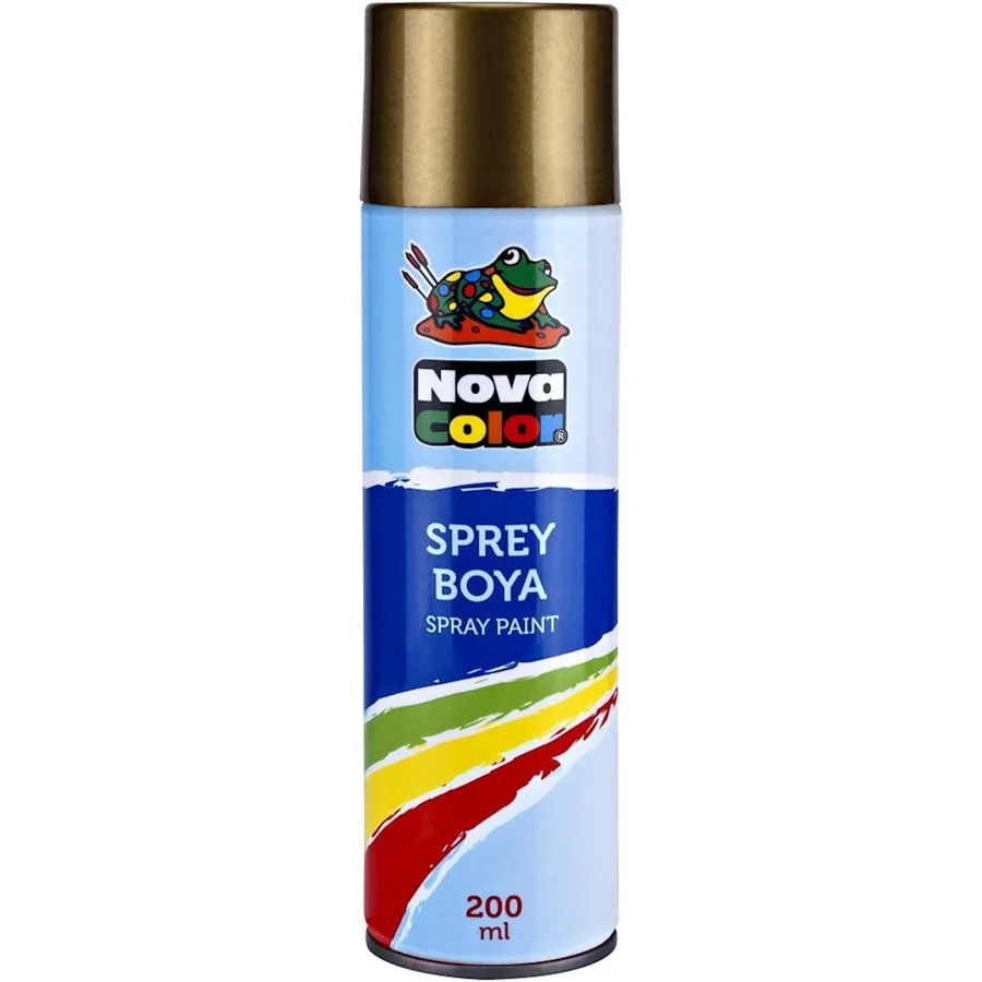 Nova Color 200 Ml Sprey Boya Altın Nc-811