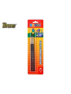 Brons 145 Sulu Boya Fırçası (2-4-6) 3"lü Set Br-244