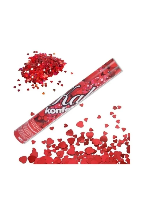 Nedi 30 Cm Fıesta Konfeti Kalpli Kırmızı Fp-40007