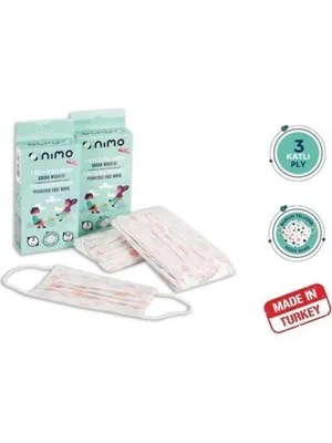 Nimo 3 Katlı Meltblown Filtreli Tek Kullanımlık Cerrahi Maske 50'li Beyaz