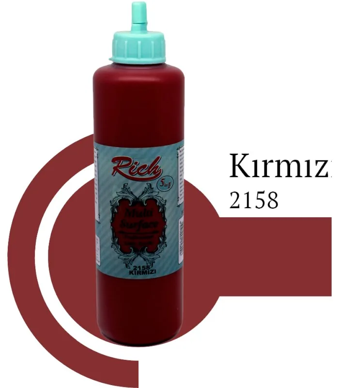 Rich 500 Cc Multı Surface Akrilik Boya 03862 Kırmızı