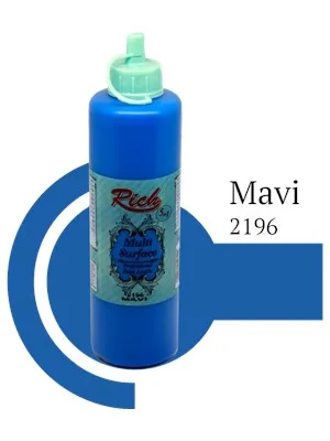 Rich 500 Cc Multı Surface Akrilik Boya 03872 Mavi