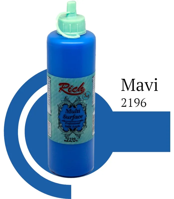 Rich 500 Cc Multı Surface Akrilik Boya 03872 Mavi