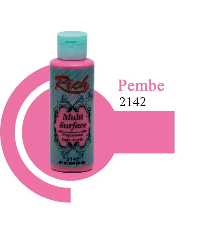 Rich 120 Cc Multı Surface Akrilik Boya 2142 Pembe
