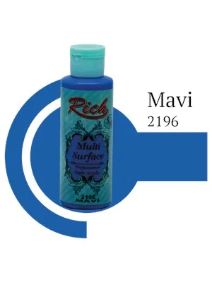 Rich 120 Cc Multı Surface Akrilik Boya 2196 Mavi