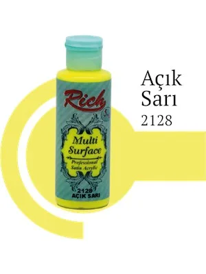Rich 120 Cc Multı Surface Akrilik Boya 2128 Açık Sarı