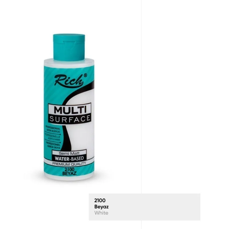Rich 120 Cc Multı Surface Akrilik Boya Beyaz 2100