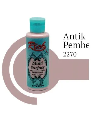 Rich 120 Cc Multı Surface Akrilik Boya 2270 Antik Pembe