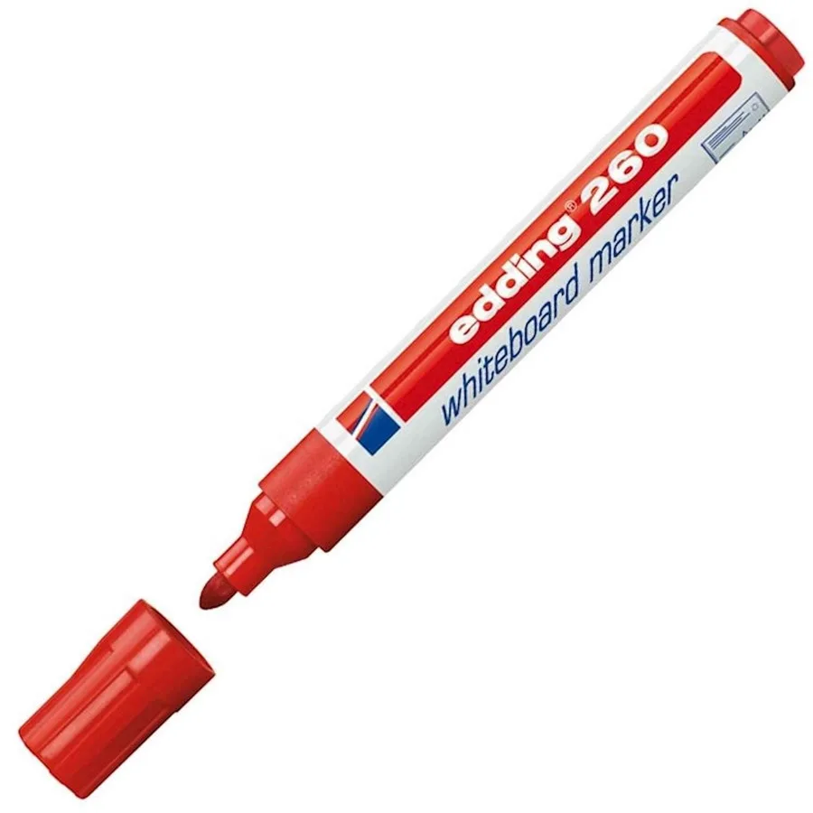 Edding 260 Yazı Tahtası Kalemi Kırmızı 260002