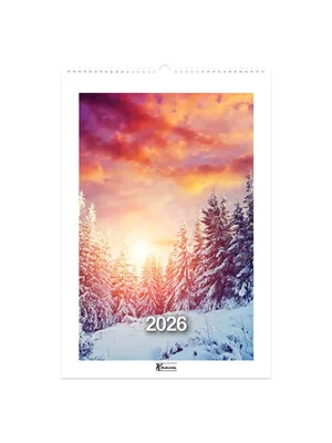 Keskin Color 31x43 Spiralli Duvar Takvimi Manzaralar 12yp 600125-99 (2026)