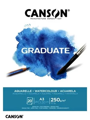 Canson Graduate A3 250 Gr 20sy Aquarelle Sketch Defter Cangrad 400110375