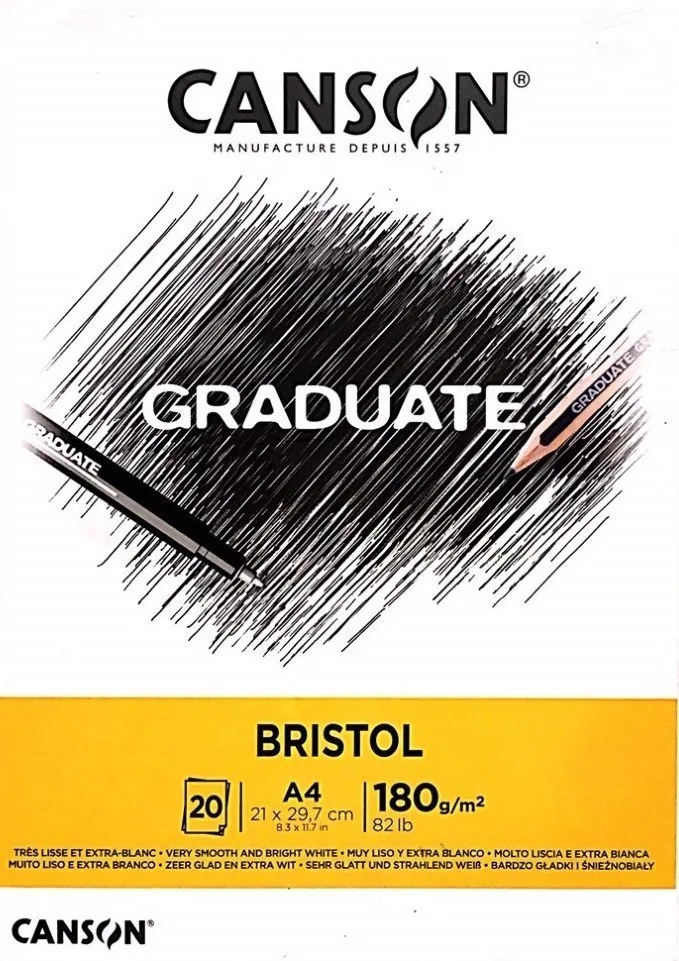Canson Graduate A4 180 Gr 20sy Bristol Çizim Sketch Defter Cangrad 400127676