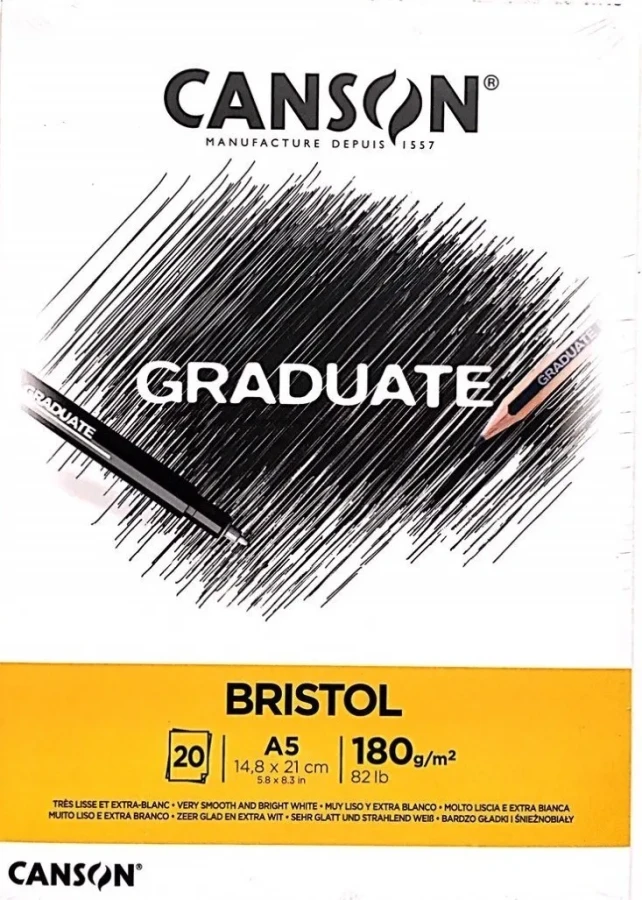Canson Graduate A5 180 Gr 20sy Bristol Çizim Sketch Defter Cangrad 400127675