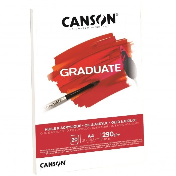 Canson Graduate A5 290 Gr 20sy Yağlı Boya ve Akrilik Çizim Sketch Defter Cangrad 400127672