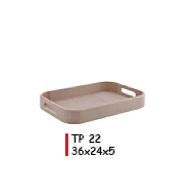 Aka Ahşap Dik Kenar Tepsi Küçük Boy Tp22