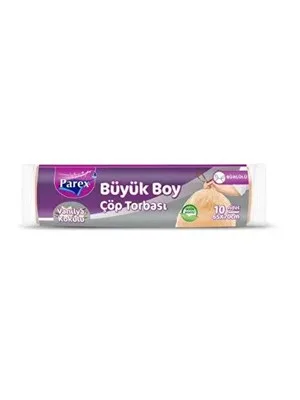 Parex 65x70 Büzgülü Büyük Boy Çilek Kokulu Çöp Poşeti 10"lu 1909361