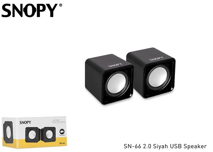 Snopy Sn-66 Usb Mini Speaker Hoparlör Siyah