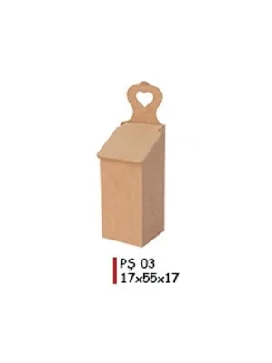 Aka Ahşap Kare Poşetlik Pş 03