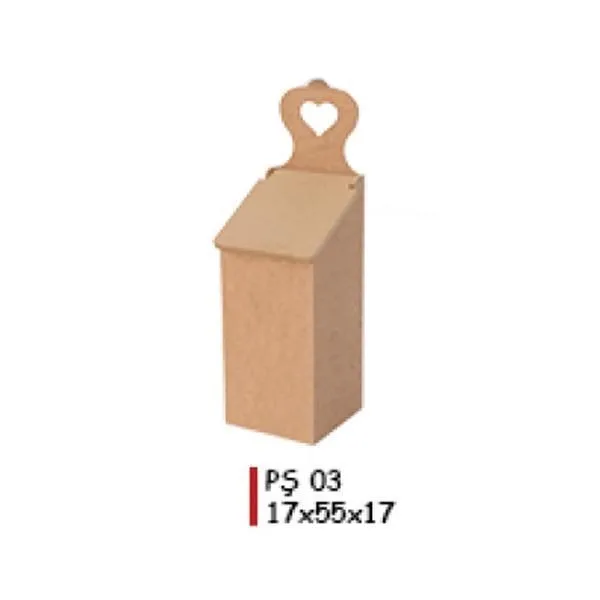 Aka Ahşap Kare Poşetlik Pş 03
