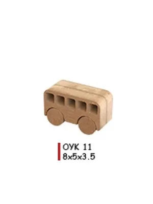Aka Ahşap Oyuncak Obje Araba Oyk 11