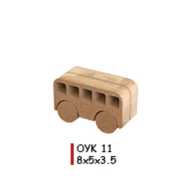 Aka Ahşap Oyuncak Obje Araba Oyk 11