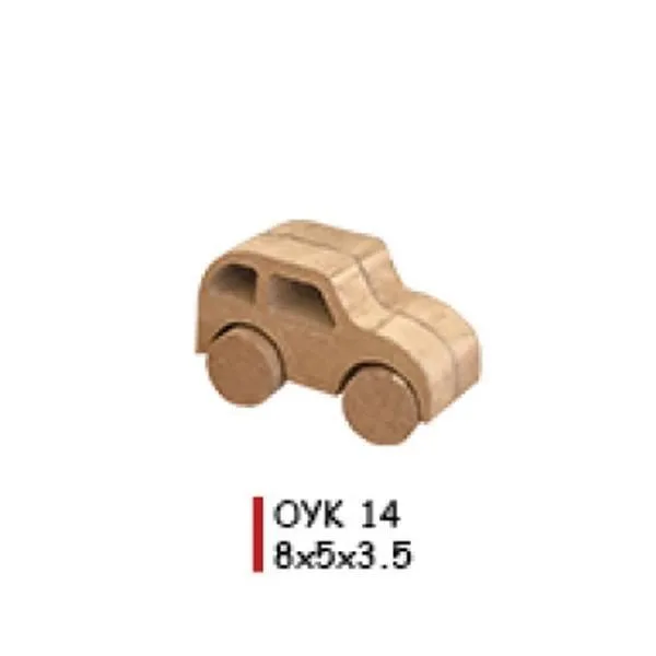 Aka Ahşap Oyuncak Obje Araba Oyk14