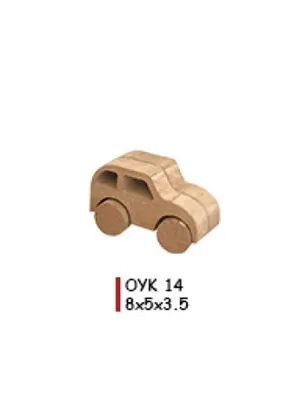Aka Ahşap Oyuncak Obje Araba Oyk14