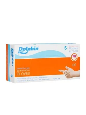 Dolphin Lateks Muayene Eldiveni Pudrasız Medium 100"lü