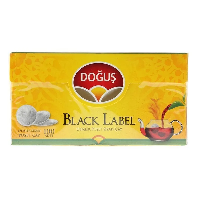 Doğuş Black Label Demlik Süzen Poşet Çay 3.2 Gr 100"lü